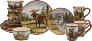 Certified International Mountain Summit 16pc Dinnerware Set, Service for 4, Multicolor