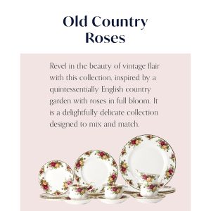 Royal Albert Old Country Roses 20-Piece Dinnerware Set, Multi