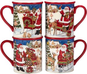 Certified International Santa's Workshop 16 Pc. Dinnerware Set, Service for 4, Multicolor