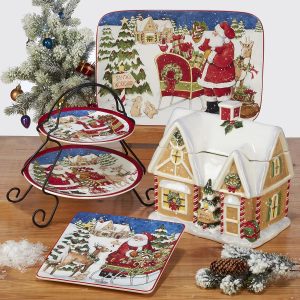 Certified International Santa's Workshop 16 Pc. Dinnerware Set, Service for 4, Multicolor